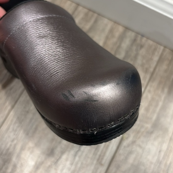 Lands’ End Leather Slip On Clogs Black Size 6D - Picture 9 of 9